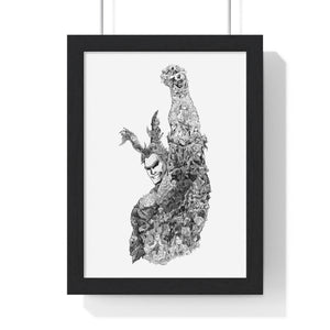 ALL MIGHT BLACK & WHITE FRAMED POSTER ALL MIGHT BLACK & WHITE FRAMED POSTER