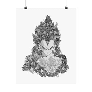 VEGETA SSJ4 BLACK & WHITE POSTER VEGETA SSJ4 BLACK & WHITE POSTER