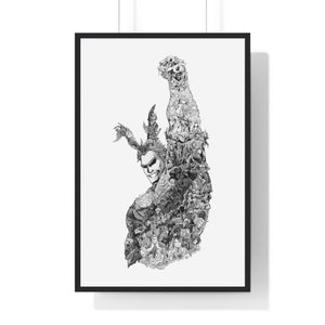 ALL MIGHT BLACK & WHITE FRAMED POSTER ALL MIGHT BLACK & WHITE FRAMED POSTER