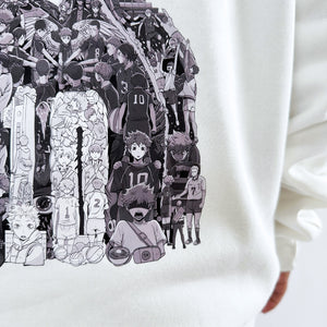 HINATA BLACK & WHITE HOODIE (Ship from Viet Nam) HINATA BLACK & WHITE HOODIE (Ship from Viet Nam)