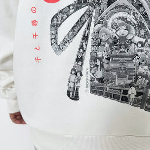 CHIHIRO BLACK & WHITE HOODIE (Ship from Viet Nam) CHIHIRO BLACK & WHITE HOODIE (Ship from Viet Nam)