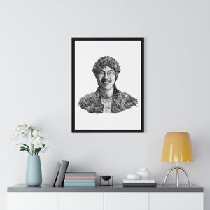 AKIRA TORIYAMA BLACK & WHITE FRAMED POSTER AKIRA TORIYAMA BLACK & WHITE FRAMED POSTER