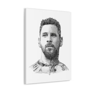 MESSI 2023 BLACK & WHITE CANVAS MESSI 2023 BLACK & WHITE CANVAS
