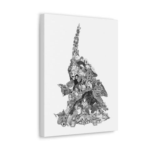 EVA 01 BLACK & WHITE CANVAS EVA 01 BLACK & WHITE CANVAS