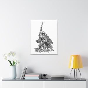 EVA 01 BLACK & WHITE CANVAS EVA 01 BLACK & WHITE CANVAS