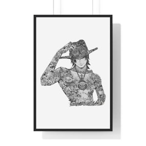 ACE BLACK & WHITE FRAMED POSTER ACE BLACK & WHITE FRAMED POSTER