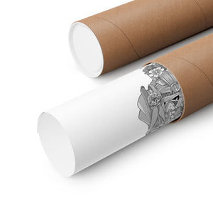 FRIEREN BLACK & WHITE POSTER FRIEREN BLACK & WHITE POSTER