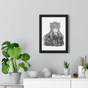 INUYASHA BLACK & WHITE FRAMED POSTER INUYASHA BLACK & WHITE FRAMED POSTER