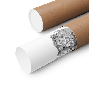 KIRITO ASUNA BLACK & WHITE POSTER KIRITO ASUNA BLACK & WHITE POSTER