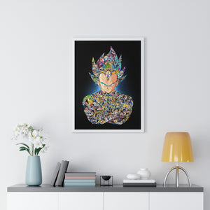 VEGETA WITH STORY COLOR FRAMED POSTER VEGETA WITH STORY COLOR FRAMED POSTER