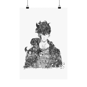 SUNG JINWOO BLACK & WHITE POSTER SUNG JINWOO BLACK & WHITE POSTER