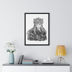 INUYASHA BLACK & WHITE FRAMED POSTER INUYASHA BLACK & WHITE FRAMED POSTER