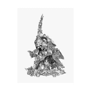 EVA 01 BLACK & WHITE POSTER EVA 01 BLACK & WHITE POSTER