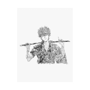 GINTOKI BLACK & WHITE POSTER GINTOKI BLACK & WHITE POSTER