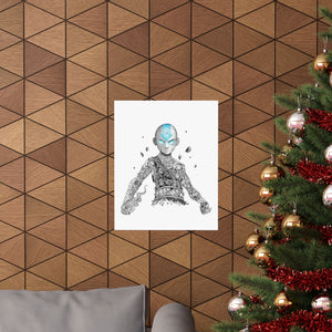 AANG BLACK & WHITE POSTER (Colored Eyes) AANG BLACK & WHITE POSTER (Colored Eyes)