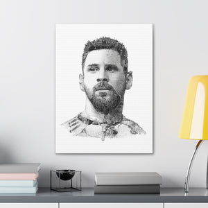 MESSI 2023 BLACK & WHITE CANVAS MESSI 2023 BLACK & WHITE CANVAS