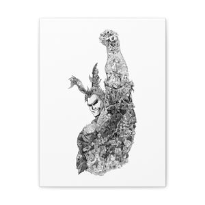 ALL MIGHT BLACK & WHITE CANVAS ALL MIGHT BLACK & WHITE CANVAS