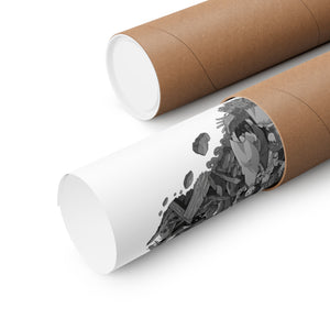 KAIJU NO. 8 BLACK & WHITE POSTER KAIJU NO. 8 BLACK & WHITE POSTER