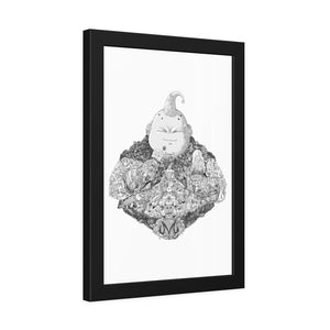 FAT BUU BLACK & WHITE FRAMED POSTER FAT BUU BLACK & WHITE FRAMED POSTER