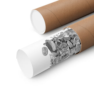 AKAZA BLACK & WHITE POSTER AKAZA BLACK & WHITE POSTER