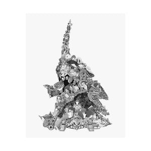 EVA 01 BLACK & WHITE POSTER EVA 01 BLACK & WHITE POSTER