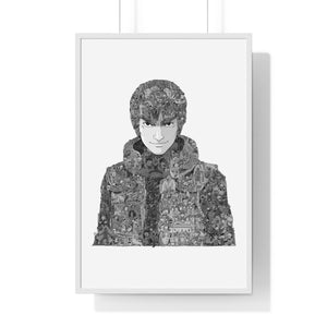 MIGHT GUY BLACK & WHITE FRAMED POSTER MIGHT GUY BLACK & WHITE FRAMED POSTER