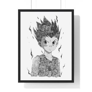 GON BLACK & WHITE FRAMED POSTER GON BLACK & WHITE FRAMED POSTER
