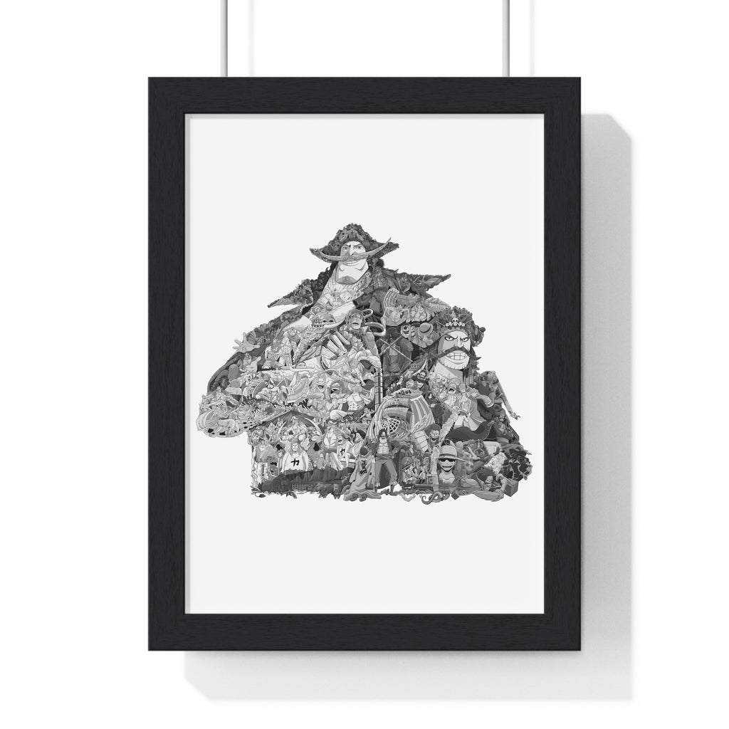 WHITEBEARD ROGER BLACK & WHITE FRAMED POSTER WHITEBEARD ROGER BLACK & WHITE FRAMED POSTER