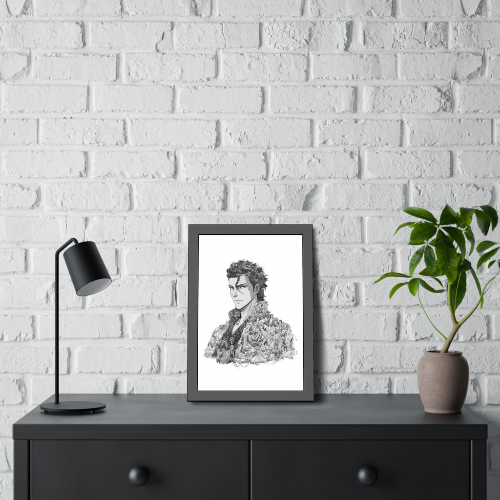 AIZEN BLACK & WHITE FRAMED POSTER AIZEN BLACK & WHITE FRAMED POSTER