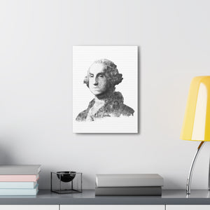 GEORGE WASHINGTON BLACK & WHITE CANVAS GEORGE WASHINGTON BLACK & WHITE CANVAS