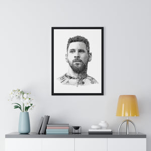 MESSI 2023 BLACK & WHITE FRAMED POSTER MESSI 2023 BLACK & WHITE FRAMED POSTER