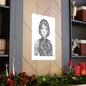 SAKURA BLACK & WHITE POSTER SAKURA BLACK & WHITE POSTER