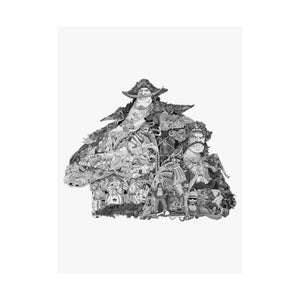 WHITEBEARD ROGER BLACK & WHITE POSTER WHITEBEARD ROGER BLACK & WHITE POSTER