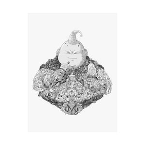 FAT BUU BLACK & WHITE POSTER FAT BUU BLACK & WHITE POSTER