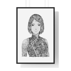 SAKURA BLACK & WHITE FRAMED POSTER SAKURA BLACK & WHITE FRAMED POSTER