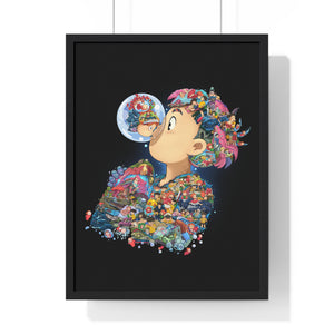 PONYO COLOR FRAMED POSTER PONYO COLOR FRAMED POSTER