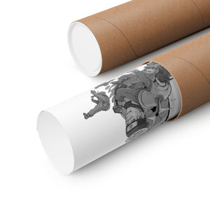 KID NAR BLACK & WHITE POSTER (with colored eyes) KID NAR BLACK & WHITE POSTER (with colored eyes)