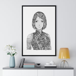 SAKURA BLACK & WHITE FRAMED POSTER SAKURA BLACK & WHITE FRAMED POSTER