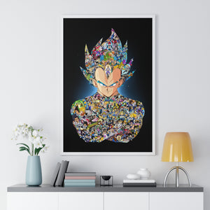 VEGETA WITH STORY COLOR FRAMED POSTER VEGETA WITH STORY COLOR FRAMED POSTER