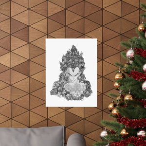 VEGETA SSJ4 BLACK & WHITE POSTER VEGETA SSJ4 BLACK & WHITE POSTER