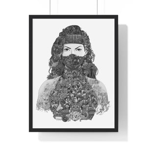 JADE BLACK & WHITE FRAMED POSTER JADE BLACK & WHITE FRAMED POSTER