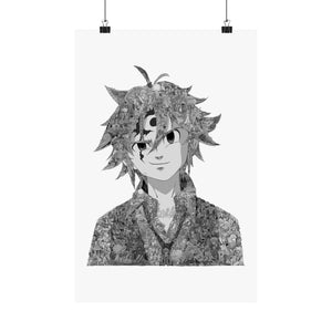 MELIODAS BLACK & WHITE POSTER MELIODAS BLACK & WHITE POSTER