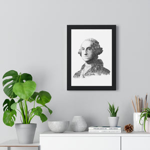 GEORGE WASHINGTON BLACK & WHITE FRAMED POSTER GEORGE WASHINGTON BLACK & WHITE FRAMED POSTER