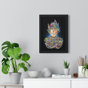 VEGETA WITH STORY COLOR FRAMED POSTER VEGETA WITH STORY COLOR FRAMED POSTER
