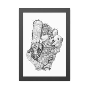 DENJI BLACK & WHITE FRAMED POSTER DENJI BLACK & WHITE FRAMED POSTER