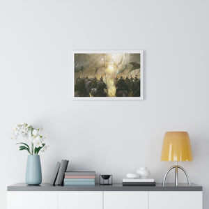 BATTLE OF HELM'S DEEP FRAMED POSTER BATTLE OF HELM'S DEEP FRAMED POSTER