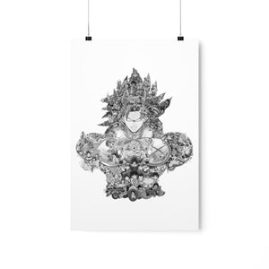 BROLY BLACK & WHITE POSTER BROLY BLACK & WHITE POSTER