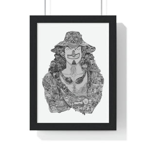 USOPP BLACK & WHITE FRAMED POSTER USOPP BLACK & WHITE FRAMED POSTER
