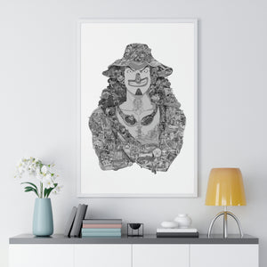 USOPP BLACK & WHITE FRAMED POSTER USOPP BLACK & WHITE FRAMED POSTER