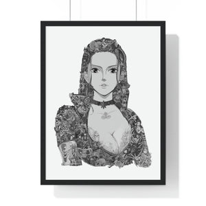 ROBIN BLACK & WHITE FRAMED POSTER ROBIN BLACK & WHITE FRAMED POSTER